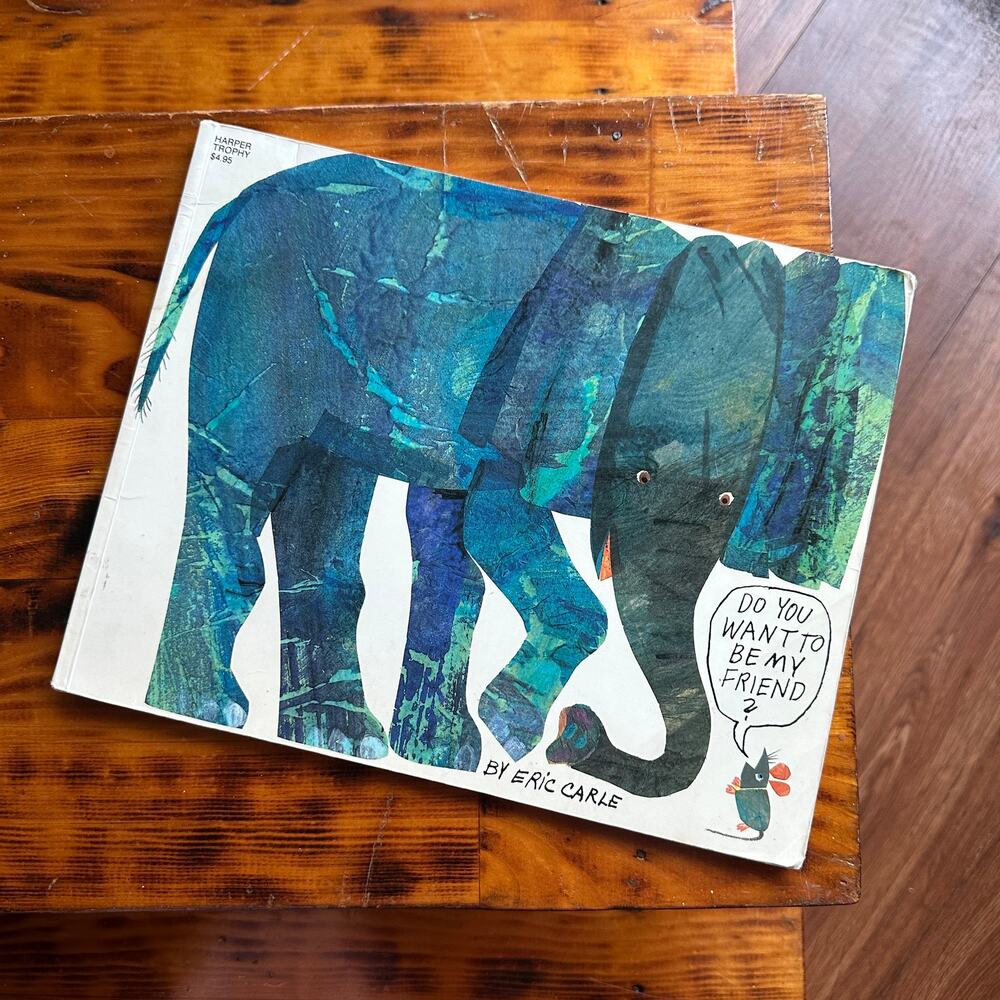 Vintage 1987 Eric Carle Do You Want To Be My Friend? Paperback Book